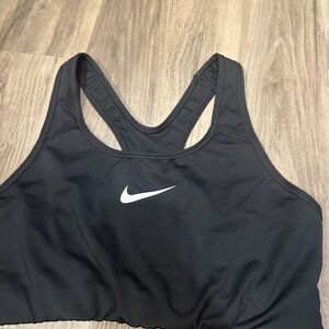 Nike black sports bra with no pads